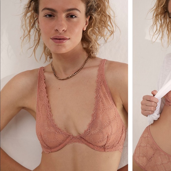 Free People Lace Plunge Underwire Bra - Picture 7 of 8